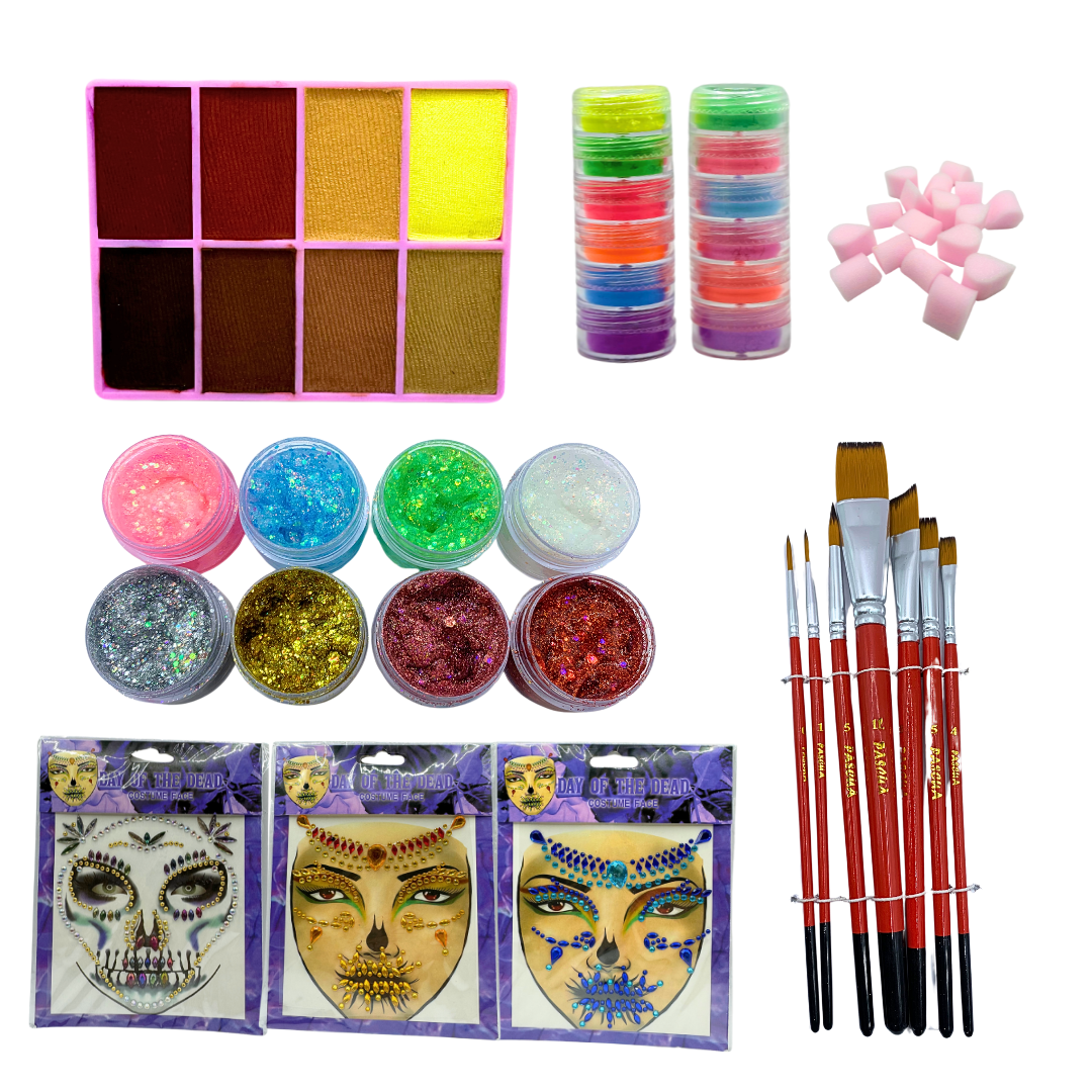 Face Paiting Kit Calavera Completo