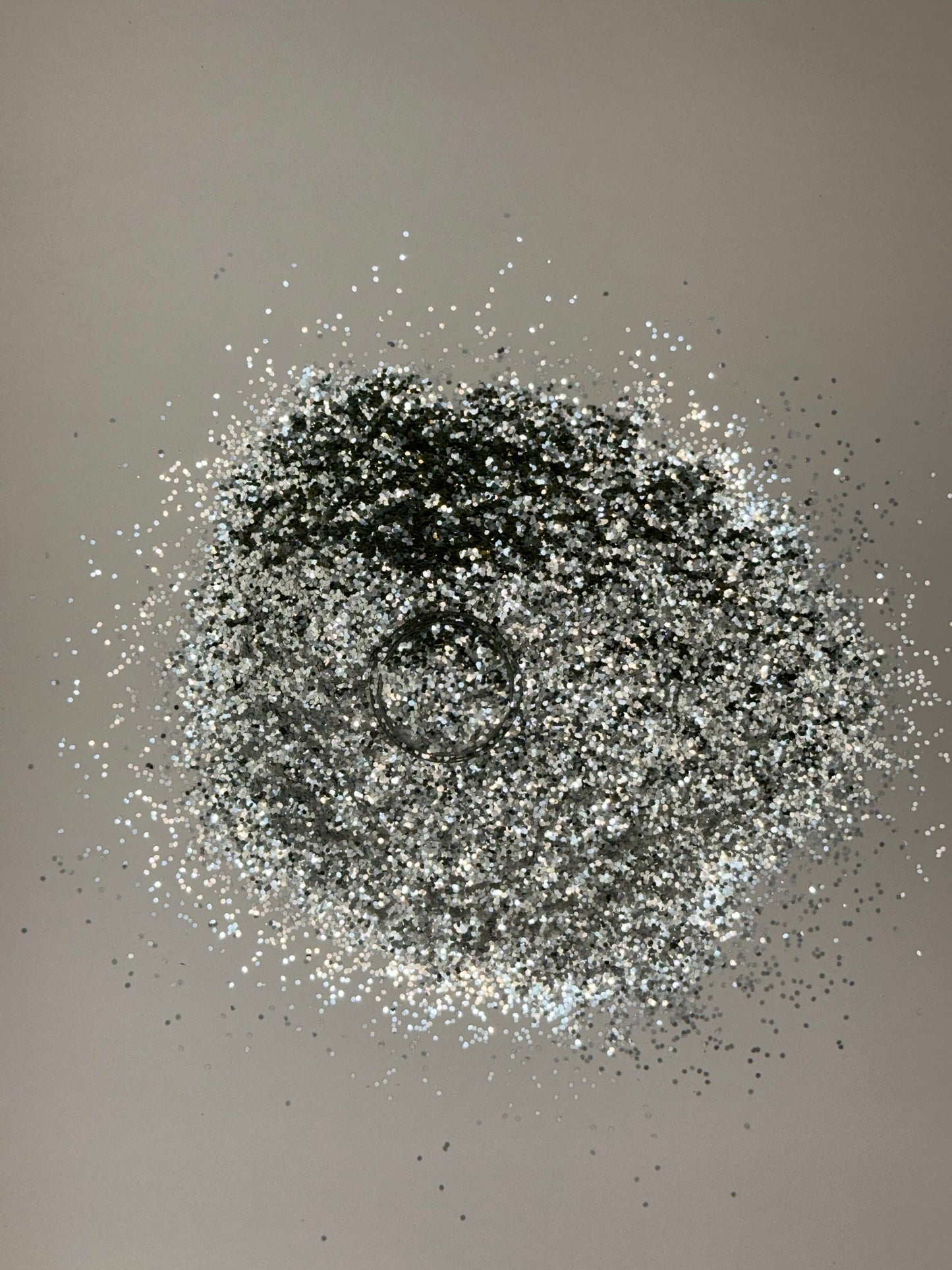 GLITTER DIAMANTINA HEXAGONAL METALIZADO | SILVER PLATA